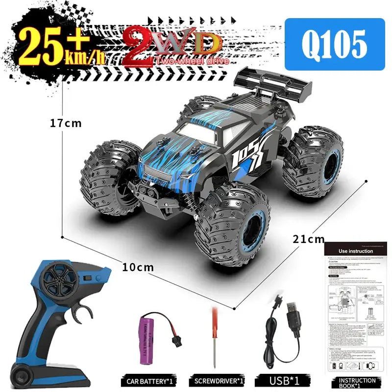 70KM/H RC Off-Road Car 1:16 4WD High Speed Cars With Led Lights