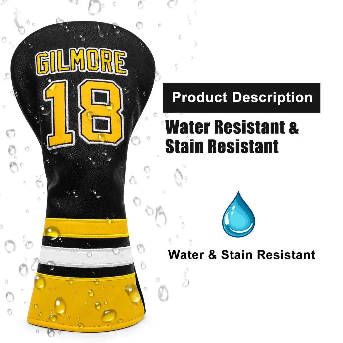 Embroidery Gilmore Golf Headcovers For Golf Driver