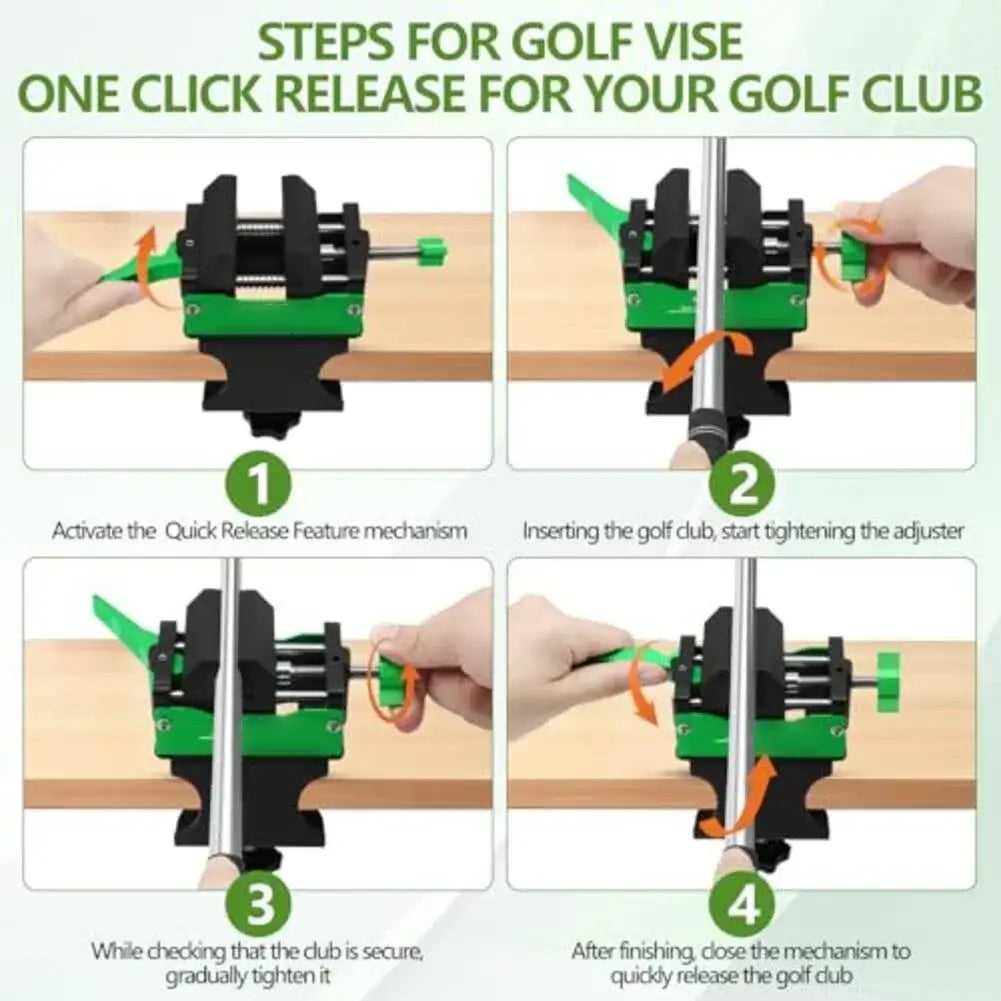 Golf Club Vise With Quick Release Clamp Aluminum Grip Sportsman Specialty Products