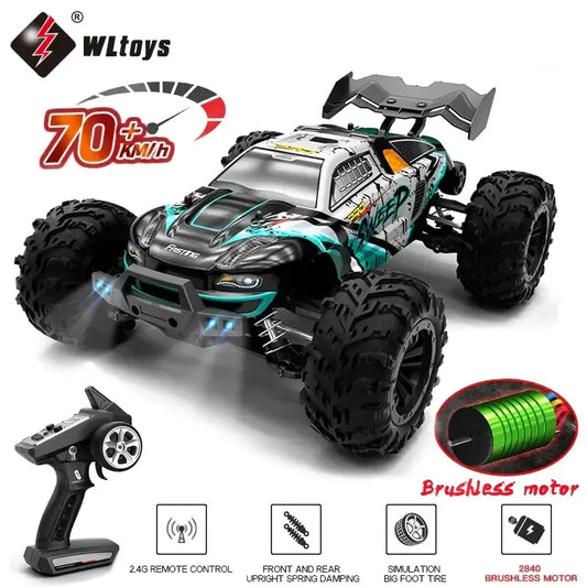 116 70KMH Or 50KMH 4WD RC Car With LED Remote Control Cars