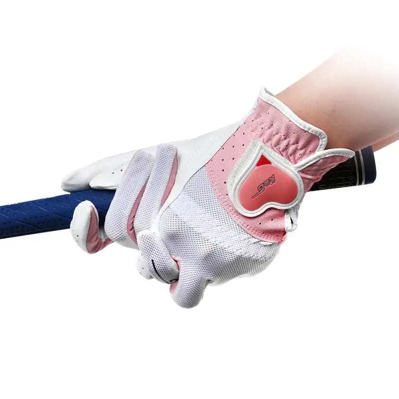 Golf Gloves Woman PU Leather Soft Gloves Ladies Anti-Slip