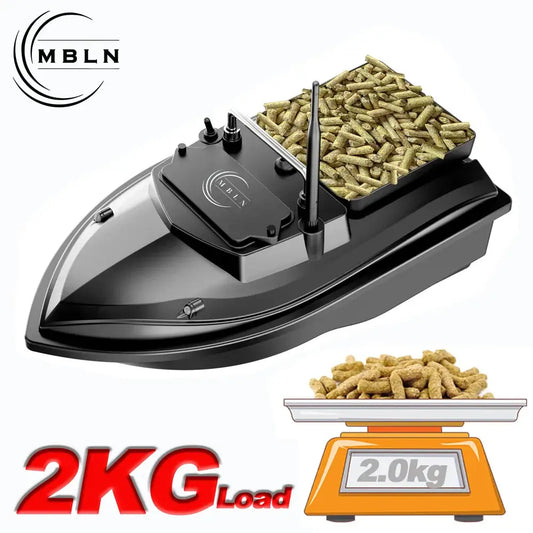 MBLN Bait Boat for Carp Fishing Dual Hoppers,2kg Load,300m
