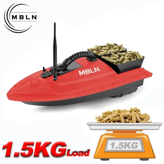 MBLN Bait Boat for Carp Fishing Dual Hoppers,1.5kg Load,300m Remote Range