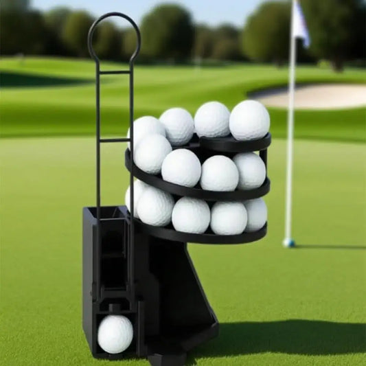 3D Printed Golf Ball Launcher 25-Ball Capacity Foot Pedal Control Sportsman Specialty Products