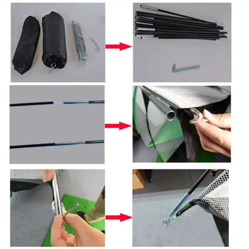 2M Golf Practice Net Tent offers a professional