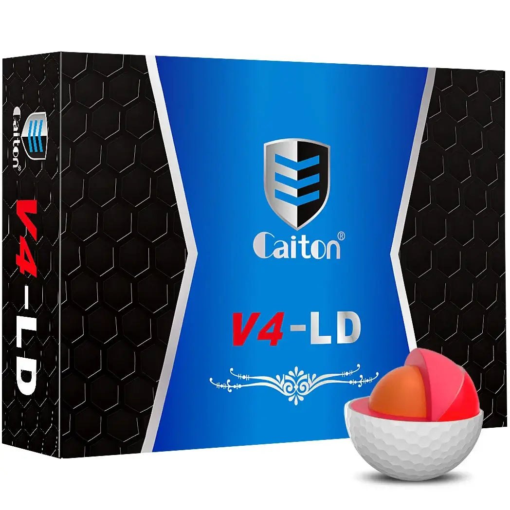 Caiton Pro Golf Balls - 4 Layers, DuPont Surlyn, Adds 30 Yards