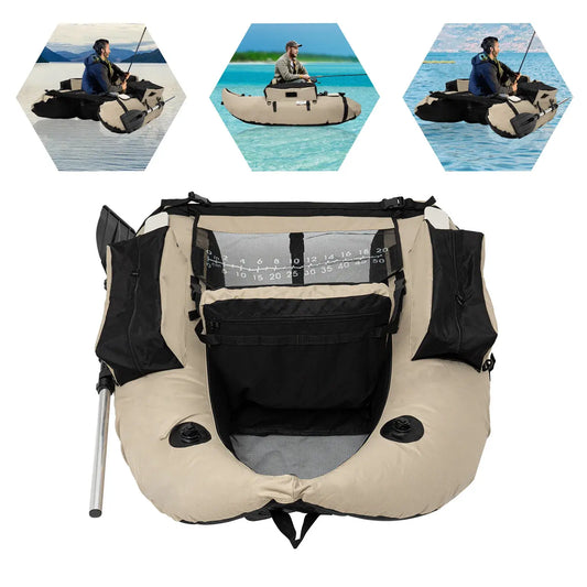Portable Inflatable Boat Fishing Dinghy Boat Sport Backrest