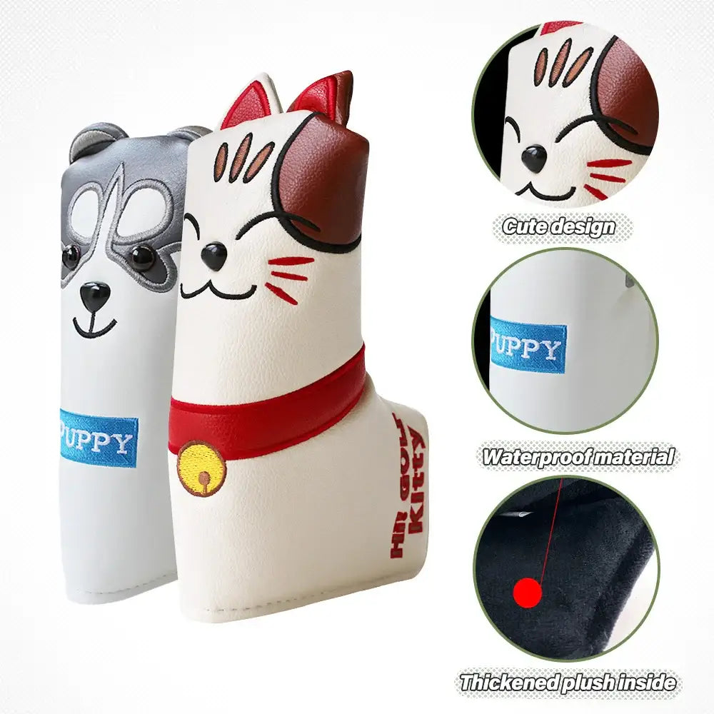 Golf Blade Putter Cover Golf HeadCover Multiple Protect your blade putter with precision-engineered coverage designed for the discerning golfer. This headcover shields your club from impact damage, moisture, and the elements during transport and storage.