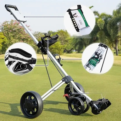 PGM Three Four Wheels Golf Trolley Foldable
